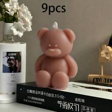 30/20/9/4pcs Cute Mini Bear Smokeless Scented Candle, Perfumed Bedroom, Long-Lasting Household, Female Birthday Gift, DIY Handmade Scented Candle, Ins Home Bedroom Decoration, Hand Gift Scented Candle, Baby Christening Gifts, Christmas Gifts, Luxury Decor, Decorative Candles, Gifts For Women, Wedding Favor Scented Candles, Christmas Gifts For Her - Multicolor - View 24