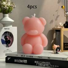 30/20/9/4pcs Cute Mini Bear Smokeless Scented Candle, Perfumed Bedroom, Long-Lasting Household, Female Birthday Gift, DIY Handmade Scented Candle, Ins Home Bedroom Decoration, Hand Gift Scented Candle, Baby Christening Gifts, Christmas Gifts, Luxury Decor, Decorative Candles, Gifts For Women, Wedding Favor Scented Candles, Christmas Gifts For Her - Multicolor - View 9