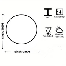 Vintage Schwarzbär Kaffee Runde Wanddekoration - 8 Zoll Metallschild für Café, Bar, Strandhaus | Retro-Stil Poster ideal für Garten & kreative DIY Geschenke.