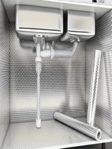 Easy-Clean Self-Adhesive Kitchen Wallpaper - Waterproof, Heat Resistant Aluminum Foil Contact Paper For Cabinets, Stoves & Countertops Wall Paper Wall Stickers Wall Decor Room Decor Bedroom Decor