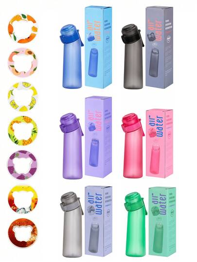 1pc Color Box Set Sports Water Bottle With A Random Bear Shape Flavor Pods, Outdoor Sports Creative Water Cup Flavor Pods, Suitable For Fitness And Outdoor Sports, Fashionable Drinking Water Bottle, Festive Gift
