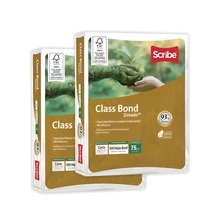 2 Paquetes de 500 Hojas de Papel Bond Blanco Scribe Class Bond Dorado, Tamaño Carta, 75 g/m², Blancura 93%, Papel Multipropósito para Impresoras Láser, Inyección de Tinta, Copiadoras y Equipos Multifuncionales, Papel de Alta Calidad para Oficina, Escuela, Tareas, Documentos, Informes, Presentaciones y Correspondencia, Suave al Tacto, Alta Opacidad, No se Atora, Ideal para Uso Diario y Trabajo Administrativo, Papel Bond Estándar para Impresión en Blanco y Negro o a Color, Excelente Desempeño en Equipos de Alto Volumen, Papel Blanco Profesional para Uso Escolar y Corporativo, Rendimiento Confiable y Resultados Nítidos en Cada Hoja - Blanco - Ver 9