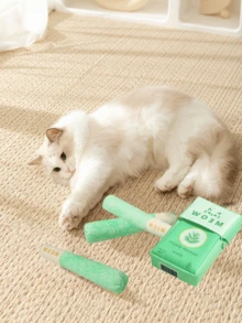 猫玩具，宠物毛绒猫玩具，趣味互动猫玩具仿真香烟盒，耐啃咬磨牙猫用品，幼猫训练追逐玩具