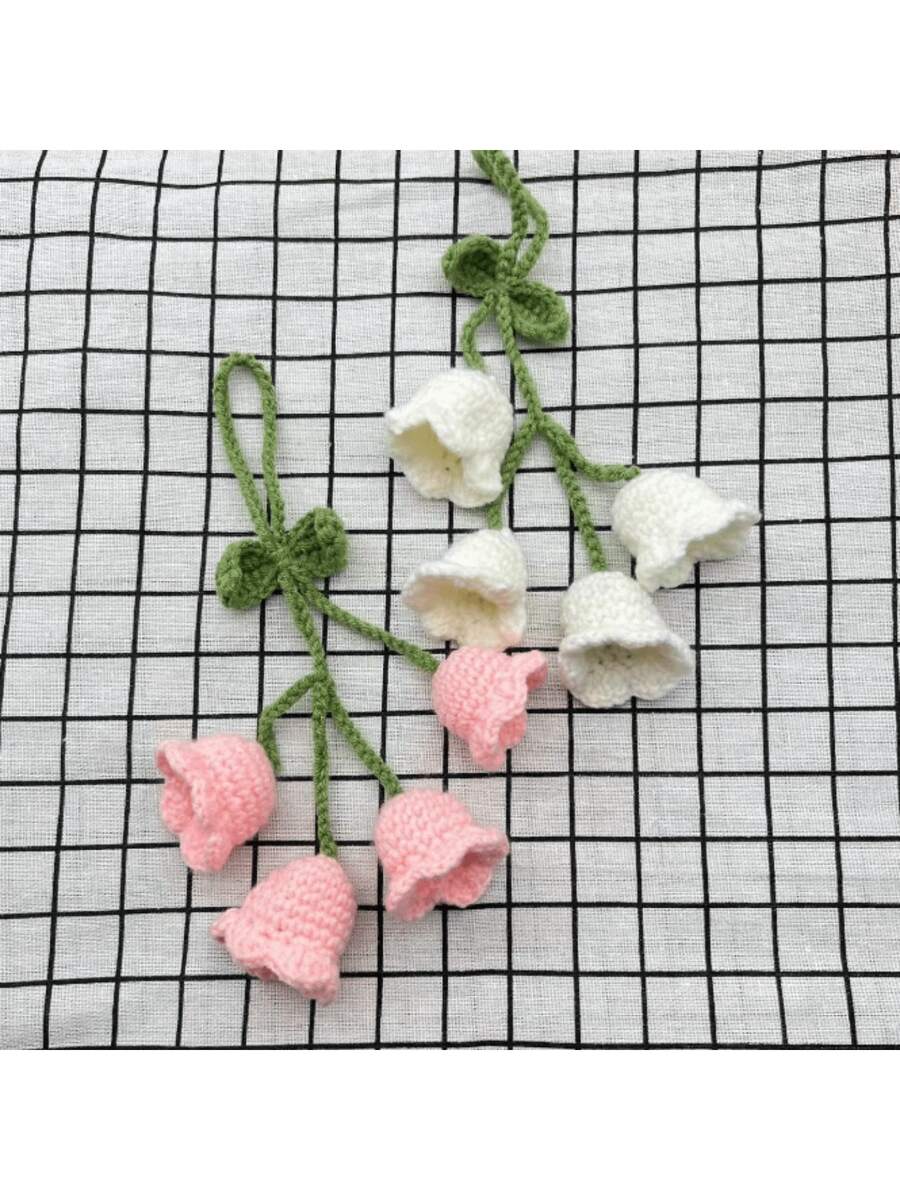 Easypie Selection 1 Stück gewebter Blumen Dekor Auto Hängedekoration