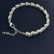 925 Silver Bracelet Suitable For Men And Women To Wear And Give As Gifts - White - View 3