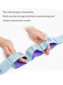 LINGPENG Correa de estiramiento multifuncional de 11 bucles, banda de estiramiento para baile latino, corrección de postura, correa de estiramiento elástica numerada - Multicolor - Ver 4