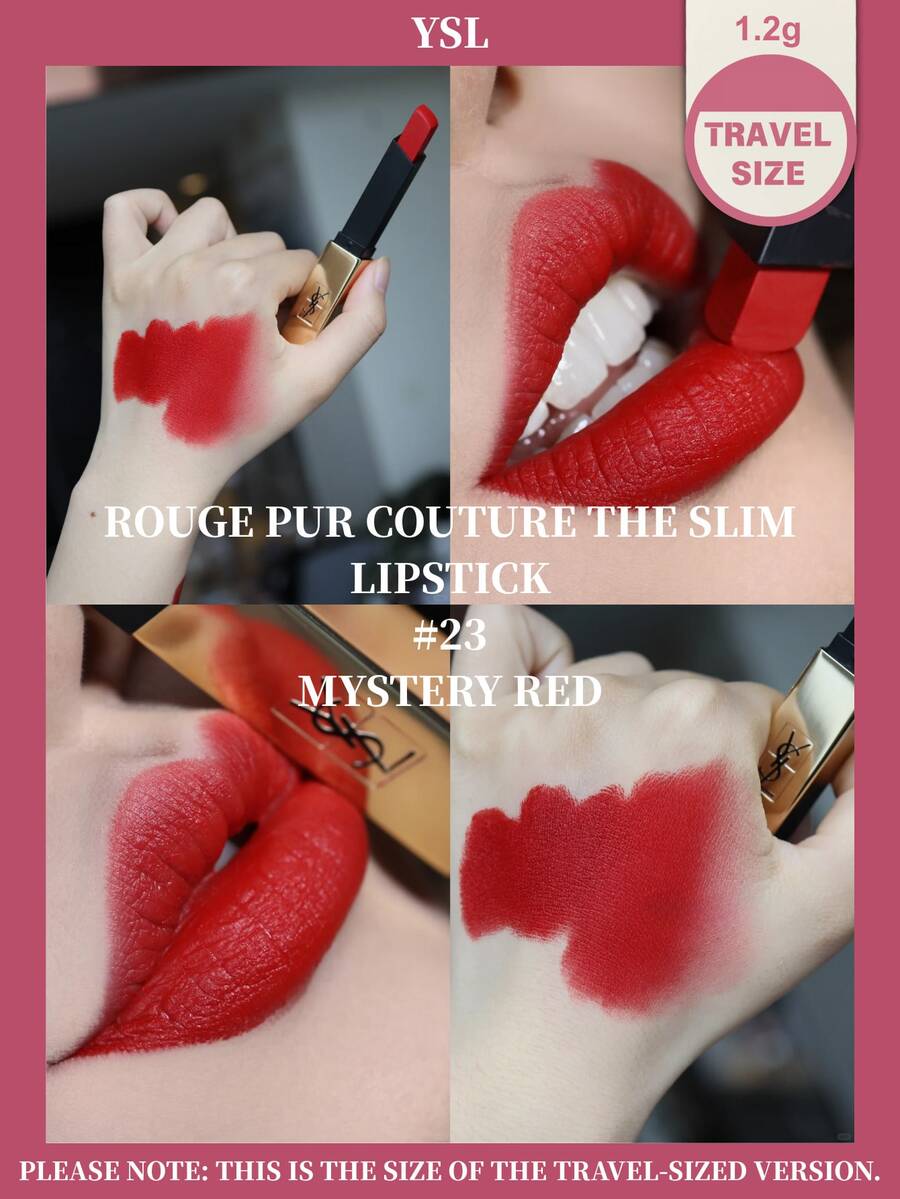 1.2g YSL 迷你唇膏 - #21 经典红 / #23 活力橙红 / #1966 暖棕红 - #23 - 查看 1