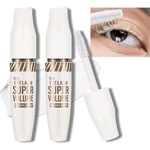 White Base Mascara With Lengthening And Volume Effect, Long-Lasting Waterproof - Prolongs The Duration Of Your Makeup - White - View 2
