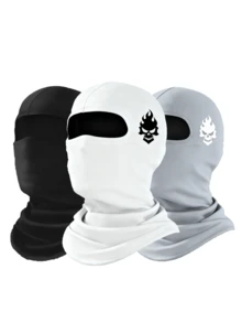 1/2/3 szt. unisex kominiarka maska na twarz ocieplacz na szyję rękawy, nadaje się do aktywności na świeżym powietrzu, takich jak podróże, jazda na rowerze, piesze wycieczki, wędkowanie o każdej porze roku