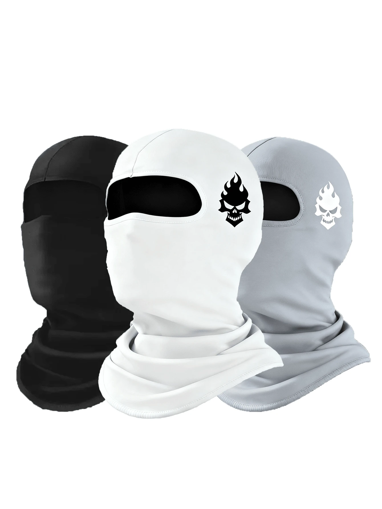 1/2/3 szt. unisex kominiarka maska na twarz ocieplacz na szyję rękawy, nadaje się do aktywności na świeżym powietrzu, takich jak podróże, jazda na rowerze, piesze wycieczki, wędkowanie o każdej porze roku