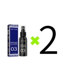 JUE FISH 珠宝清洁剂清洗钻石戒指项链黄金清洗除锈除灰清洁剂珠宝清洁剂，珠宝金属清洁液，项链除锈除尘保养液喷雾清洗金项链及珠宝配饰