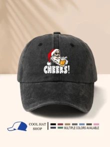 1pc Washed Casual Baseball Cap With 4 Cute Sea Turtle Design, Fashionable & Versatile, Sun Protection, Suitable For Outdoor Sports, Adventure, Beach Vacation, Unisex