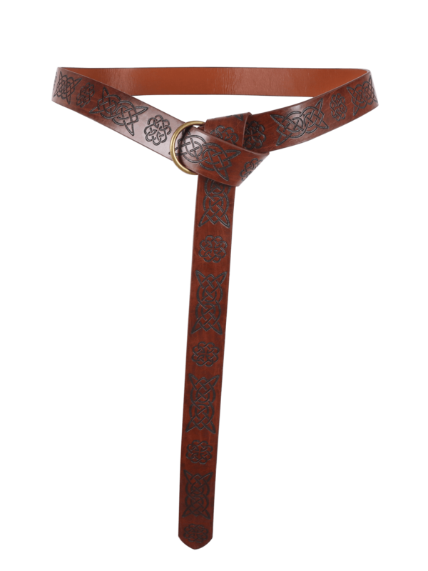 1pc Black/Brown Renaissance Period Waist Belt, Medieval Viking Waist Belt, PU Leather Belt, Holiday Halloween Costume Accessory