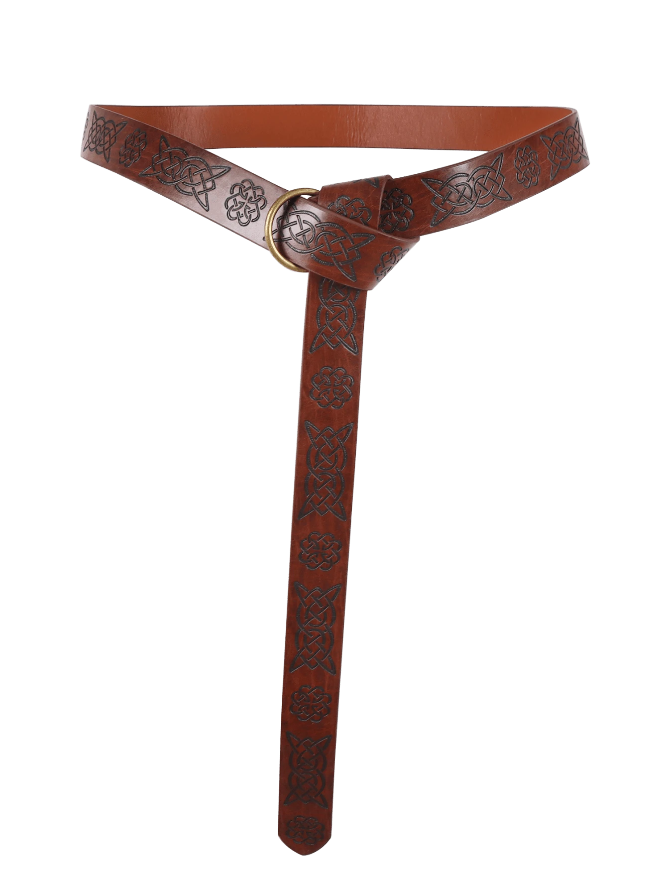 1pc Black/Brown Renaissance Belt Medieval Viking Belt PU Leather Belt Festival Halloween Costume Accessories Prop