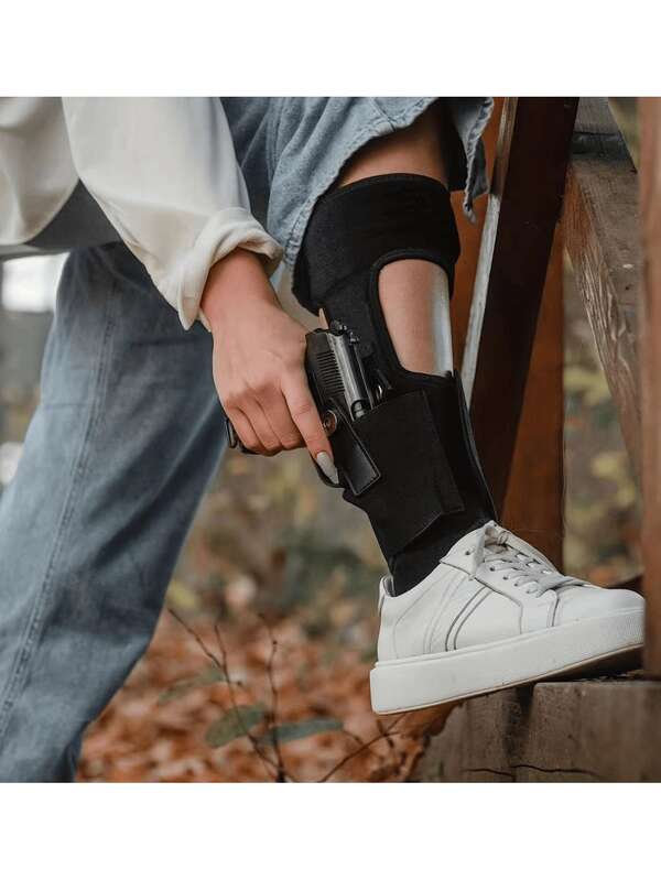 1pc Concealed Leg Holster, Strap, Portable Outdoor Hidden Gun Bag, Multi-Functional Discreet Leg Wrap, Holster (Reference Main Image 8)