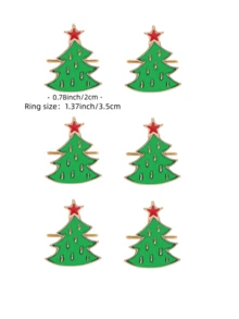 Dekorative Servietten-Ringe, Glocken- und Schneeflocken-Servietten-Ringe, festliche und zeremonielle Metall-Servietten-Ringe für Partyveranstaltungen, dekorative Servietten-Halter für Hotels, festliche Party- und Familien-Dinner-Dekorationen.