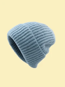 1pc Children's Knitted Hat, Warm And Windproof For Autumn/Winter, Thick And High Quality, Suitable For Boys And Girls Outdoor Play - 1PC - View 11