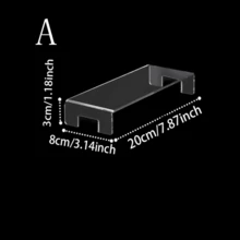 Acrylic Display Rack With Tray And Handle, Suitable For Cosmetics, Notebooks, Retail Display, Food Display - Clear - View 11