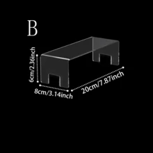 Acrylic Display Rack With Tray And Handle, Suitable For Cosmetics, Notebooks, Retail Display, Food Display - Clear - View 7