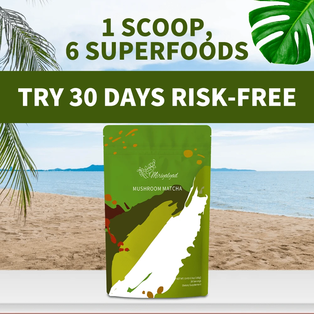 RYZE Mushroom Matcha, USDA Organic With 6Adaptogenic Mushrooms And Ceremonial-GradeJapanese Matcha , Energy, Focus, Digestion,Lmmunity With Cordyceps, Lion's Mane, Reishi Turkey Tail, 30 Servings - MIRYALYAD-1 TÚI - Xem 1