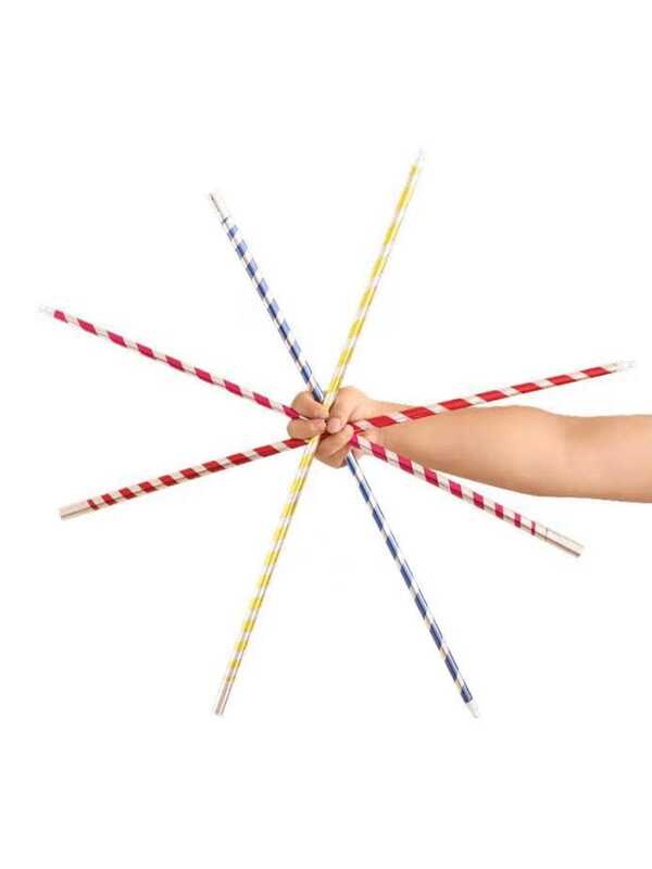 Varita mágica retráctil, Bastón mágico expandible de plástico con estampado de cebra, Bastón del Rey Mono, Varita mágica retráctil (color aleatorio)