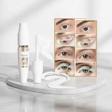 White Base Mascara With Lengthening And Volume Effect, Long-Lasting Waterproof - Prolongs The Duration Of Your Makeup - White - View 7