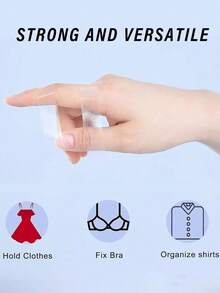 (36PCS) Double Sided Lingerie Tape For Clothes Clear Transparent Fashion Body Tape For Skin & Fabric Waterproof Strong Adhesive Clothing Tape For All Skin Tones Fabric Friendly & Gentle On Skin