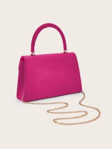 REMANLAND 1 Elegante y de moda bolso de noche de pana, bolso de fiesta de lujo con brillantes rhinestones, bolso de noche para mujer, bolso de cadena exquisito, adecuado para fiestas, bodas, cenas y banquetes de mujeres, muy apropiado para fiestas, bodas, bailes, cenas y banquetes, mejor regalo para mujeres - Rosa Fucsia - Ver 7