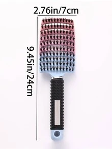 Cepillo de pelo de cerdas de jabalí con arco grande hueco, adecuado para hombres y mujeres, con función de masaje del cuero cabelludo, se puede usar para cabello seco y húmedo, fácil de transportar. Es un regalo ideal para el Día de San Valentín y el Día de la Madre. - Multicolor - Ver 26
