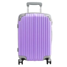 Maleta De Mano Para 10 Kg Sin Documentar Impermeable Ligera Mango Retráctil Candado de Combinación Fija - Lila Púrpura - Ver 1