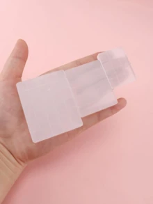 3pcs Acrylic Stamp Set With Comfortable Handles - Transparent, Grid Pattern, Precise & Easy To Use - Ideal For Scrapbooking And Crafting, 6 Size Options - Clear - View 5