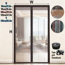 1pc AIYYIPA Transparent Magnetic Door Curtain - Auto-Closing Thermal Insulation EVA Door Divider, Suitable For Home & Office, Easy-To-Clean Surface, Seamless Fabric Design, Simple Installation, Modern Home Decor - Multicolor - View 13