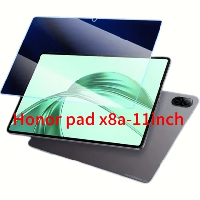 2 片 Honor Pad X8a 11 英寸 (2024) 屏幕保护膜 - 9H 硬度（防刮擦和抗冲击）、防气泡、高清透明、表面光滑 - 专为 Honor Pad X8a 11 平板电脑设计 - 渐变光泽、适合游戏、视频通话、日常使用、高品质玻璃、无气泡贴合、显示屏保护膜、科技爱好者必备