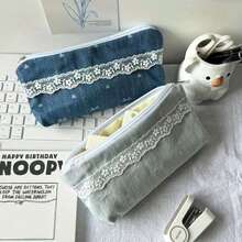 1个蕾丝铅笔盒、小型花卉文具收纳袋和化妆包。学生文具必备，非常适合返校季。 - 多色 - 查看 4