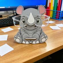 1pc Cartoon Animal Series Eyeglasses Frame, Detachable Wooden Eyeglasses Storage Box, Cartoon Animal Sunglasses Organizer