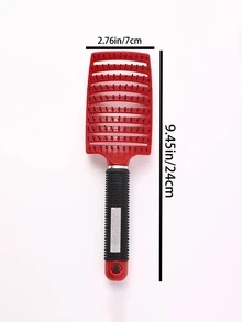 Cepillo de pelo de cerdas de jabalí con arco grande hueco, adecuado para hombres y mujeres, con función de masaje del cuero cabelludo, se puede usar para cabello seco y húmedo, fácil de transportar. Es un regalo ideal para el Día de San Valentín y el Día de la Madre. - Multicolor - Ver 23