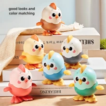 1个发条小鸡，可活动黄色小鸡玩具，跳跃玩具，适合3岁以上儿童，男女通用，适合作为圣诞节、感恩节、新年、生日礼物 - 彩色 - 查看 16