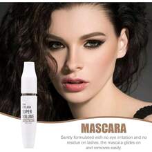 White Base Mascara With Lengthening And Volume Effect, Long-Lasting Waterproof - Prolongs The Duration Of Your Makeup - White - View 4