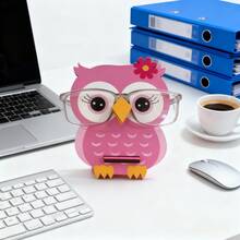 1pc Cartoon Animal Series Eyeglasses Frame, Detachable Wooden Eyeglasses Storage Box, Cartoon Animal Sunglasses Organizer
