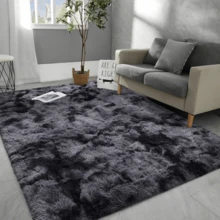 1pc Soft & Fluffy Luxury Long Pile Carpet - Plush, Non-Slip, Machine Washable, Non-Fading, Soft Touch, Suitable For Living Room, Bedroom, Home Decor, Room Decor, Decorative Rug, Floor Covering! - Dark Grey - View 25