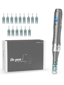 1pc Dr-Pen Ultima M8 Professional Microneedling Pen With 2 Cartridges-16 Pins/20 Cartridges For Dr.Pen M7S/M8,USB Rechargeable Derma Stamp Pen, Skin Care Tool For Face And Body Skin Care Tool Kits For Women Men - Multicolor - View 1