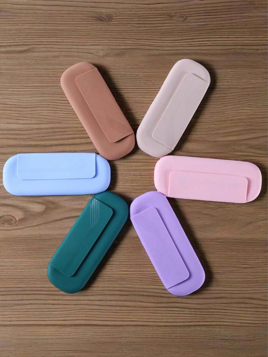 1 Piece Magnetic Silicone Cosmetic Bag, Storage Bag, Large Capacity Beauty Bag, Glasses Case, Makeup Brush Storage Bag, Blush And Eyeshadow Brush Tube, Splash-Proof, Moisture-Proof, Mold-Proof, Dust-Proof, Portable Travel Beauty Tool Bag, Suitable For Home, Commuting, And Traveling.,Christmas Gifts,Pouch,Travel,Gifts For Women,Women's Necessaire,Travel Essential,Pouch,Clutch / Small Handbag,Necessaire,Makeup Organizer,Makeup Organize,Pouch,Brush Holder,Mini Pouch,Large Capacity Pouch
