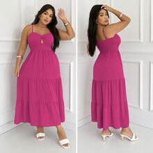 Elegant And Sophisticated Dress – Model With Delicate Cut And Multiple Colors - Rosa Roja - Ver 1