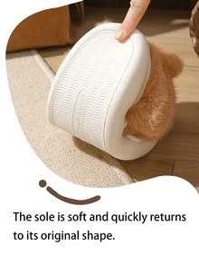 Capybara Slippers, Cartoon Capybara Slippers For Winter, Casual Style For Women, Fabric Upper, Rubber Sole, Washable Indoor House Slippers, Comfortable Fabric Lining And Cushioned Insole, Soft And Warm, Suitable For Indoor/Outdoor Wear, Plush Lining, Lightweight Rubber Sole, Fashionable INS Style, Cute Unisex Couples Autumn/Winter House Slippers Insulation,Galentines,Puppy,Carnival,Party Decorations,Shoe,Spring Summer Picks,Brides Maid Gifts,Room,Bedroom Decor,Beach,Travel,For Men,For Women,Vacation,Cute Stuff - Multicolor - View 6