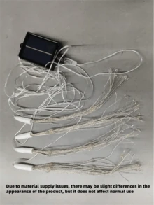 2 piezas/4 piezas Luces de fuegos artificiales suspendidas solares, luces de bola de estallido de estrella alimentadas por USB, luces de cadena de decoración para interiores/exteriores, decoración de techo suspendido de 8 modos, luces de ambiente para San Valentín, boda, fiesta festiva, adecuadas para tienda de campaña, jardín, patio, decoración del porche (500mAh) - Multicolor - Ver 12