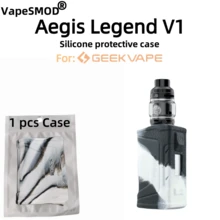 VapeSMOD Vape Mod Legend Generation 1 Protective Case Suitable For Aegis Legend V1, Silicone Protective Case, Full Coverage Anti-Slip Shock-Proof Soft Silicone Case Compatible With Geekvape Aegis Legend V1, Skin-Friendly Matte Protective Shell
