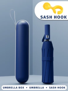 Automatic Folding Large High-Quality Umbrella Rainproof And Windproof Strong Umbrella Family Entertainment Outdoor Rainproof And Sunscreen Dual-Use Parasol (Fabric Cover, Rib Color, And English Letter Pattern Design Randomly Assorted),Spring Summer Picks,Brides Maid Gifts,Room,Bedroom Decor,Beach,Travel,For Men,For Women,Vacation - Multicolor - View 40