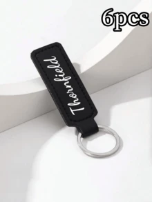 Customized Keychain Accessories, Personalized Bag Accessories, Minimalist Car Keychain, Customizable Name Keychain, Creative Gift Keyring - Multicolor - View 16