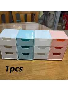 10 caixas organizadoras de mesa polidas de 3 camadas, sem necessidade de montagem, gavetas para armazenamento de joias e cosméticos