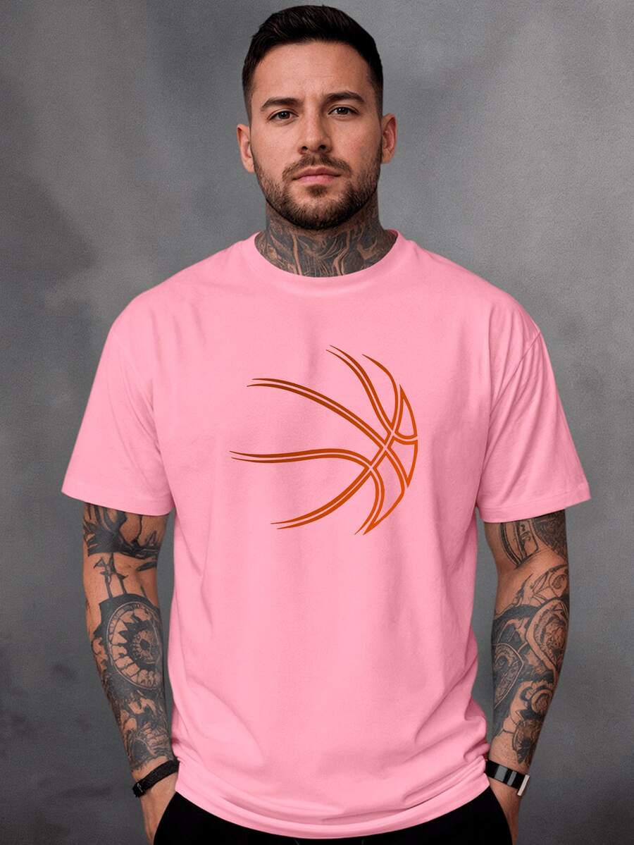 Men T-Shirts - Baby Pink - View 1